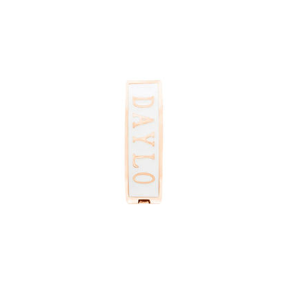 DAYLOs Klassiske Øreringe - Rosaguld / Hvid