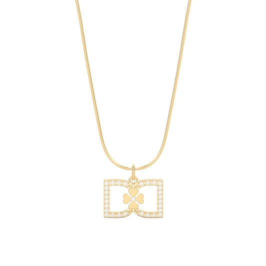 DD Necklace Diamonds - Gold