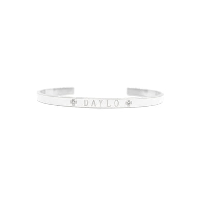 DAYLO Armbånd - Sølv / Hvid
