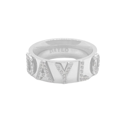 DAYLOs Signatur Diamant Ring - Sølv