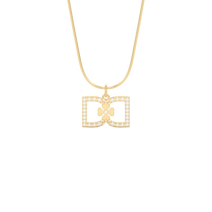 DD Necklace Diamonds - Gold