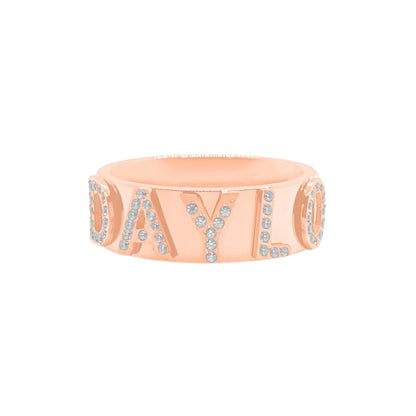 DAYLOs Signatur Diamant Ring - Rosaguld