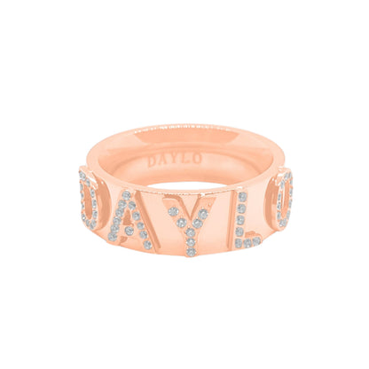 DAYLOs Signatur Diamant Ring - Rosaguld