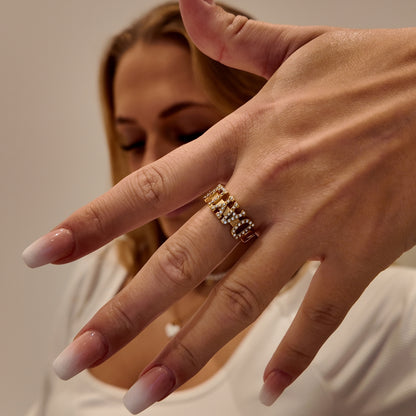 DAYLO Ring Diamanter - Guld