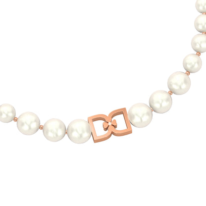 DD Perle Choker - Rosaguld