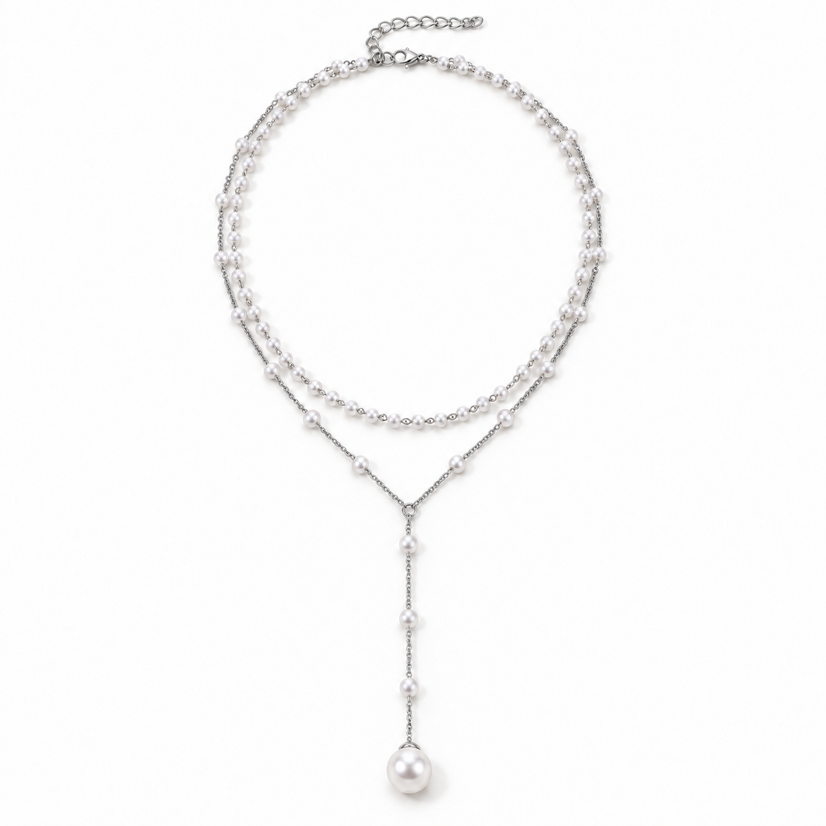 Seraphina Pärlhalsband – Silver