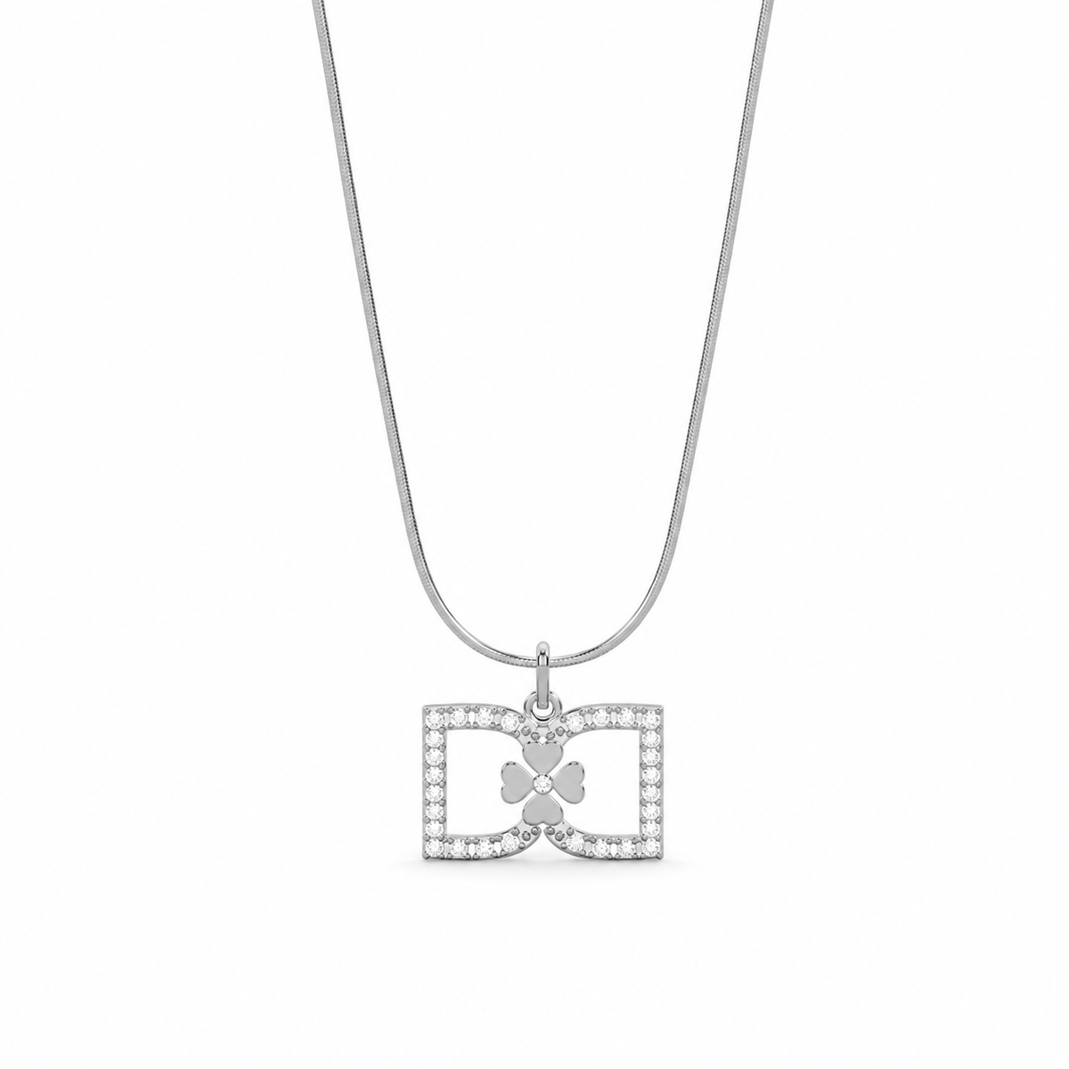 DD Halskette Diamanten - Silber