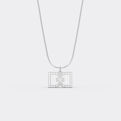 DD Necklace Diamonds - Silver