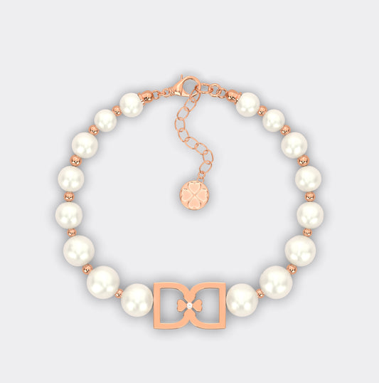 DD Pearl Bracelet - Premium 18k Rose Gold