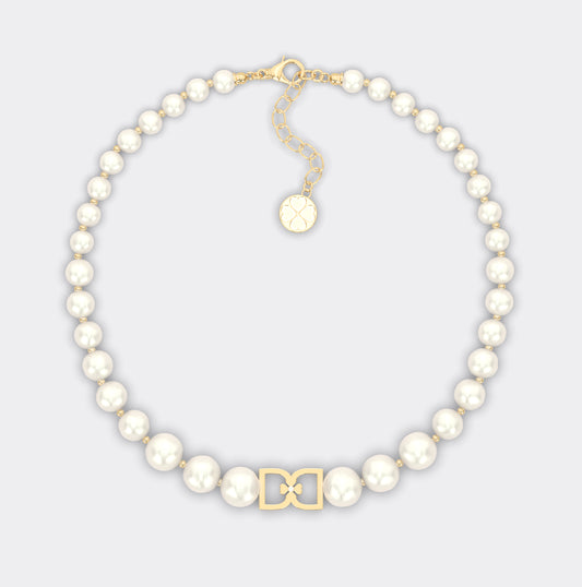 DD Pearl Choker - Premium 18k Gold