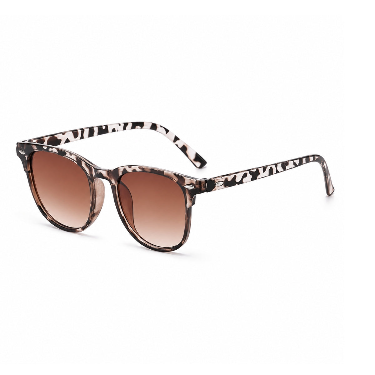 Savio Solbrille - Hvid Leopard