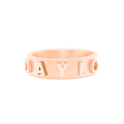 DAYLOs Signatur Ring - Rosaguld
