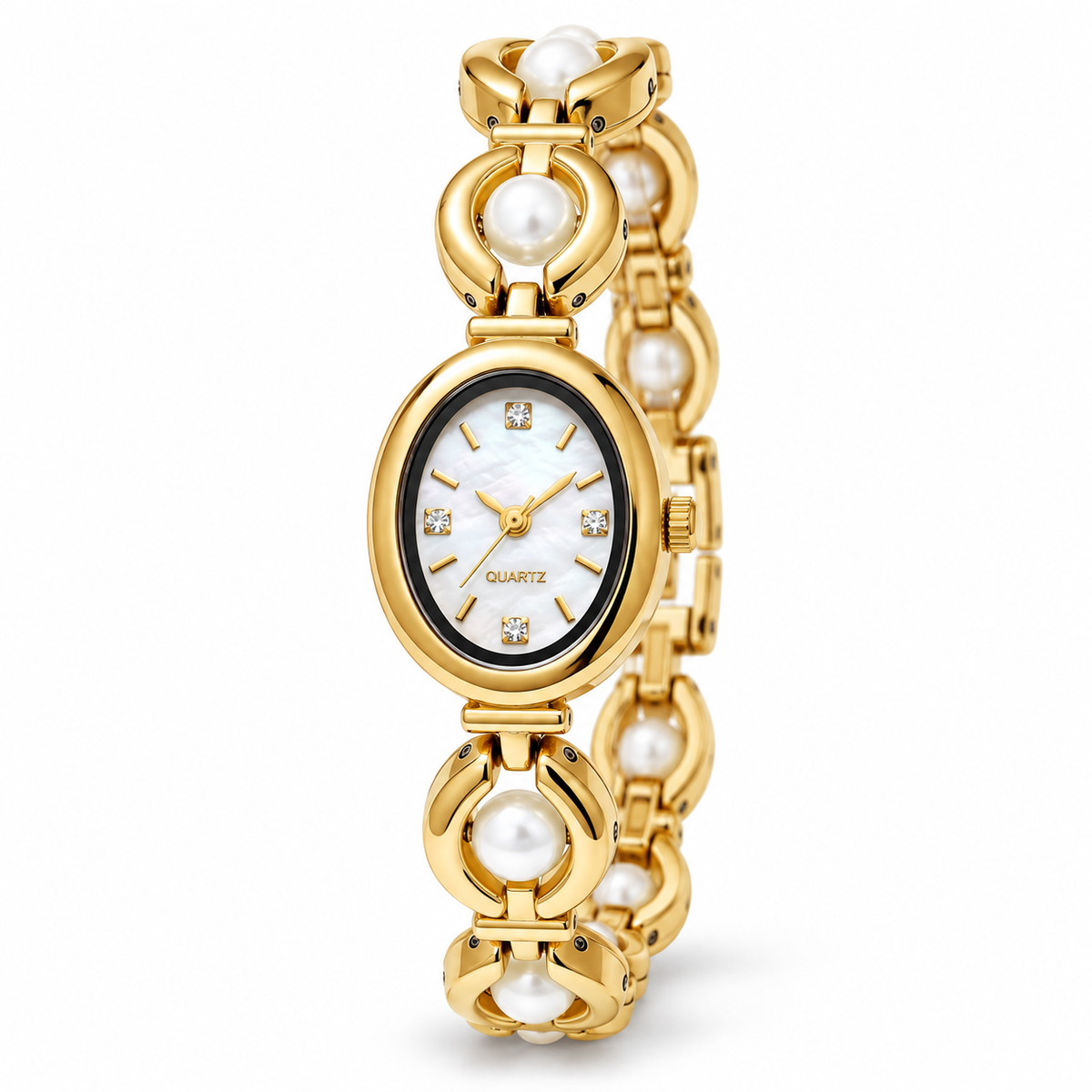 Angelina Uhr - Gold / Weiß