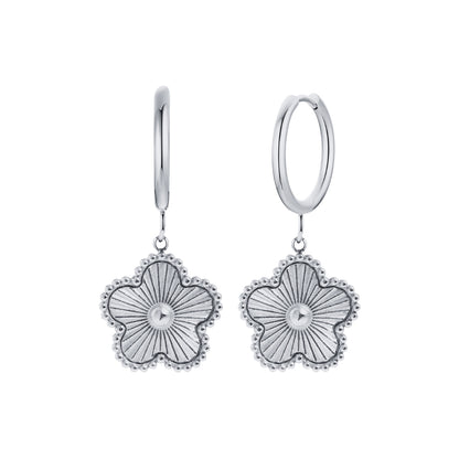 Evelia Bloom Hoops - Sølv