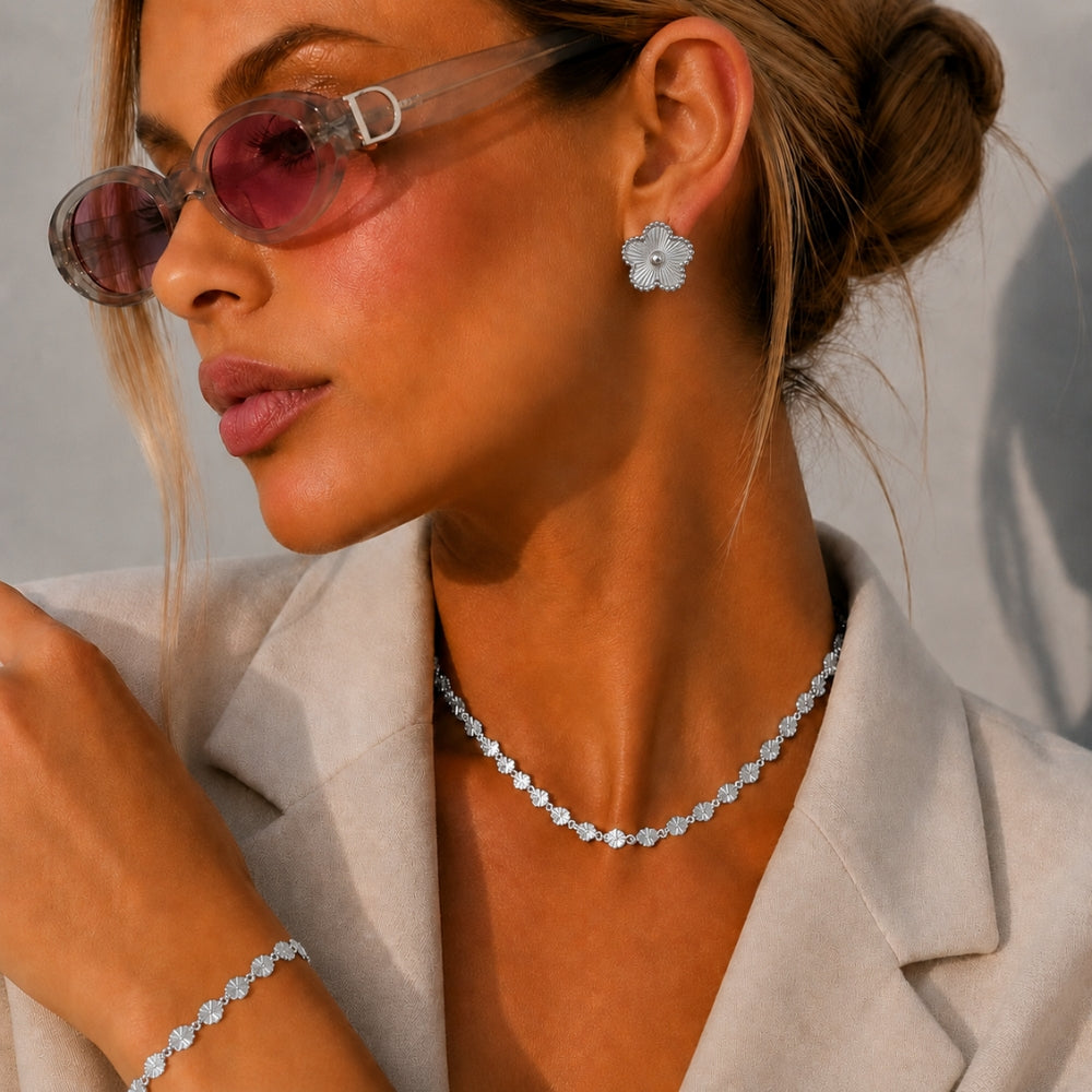 Evelia Bloom Studs - Sølv