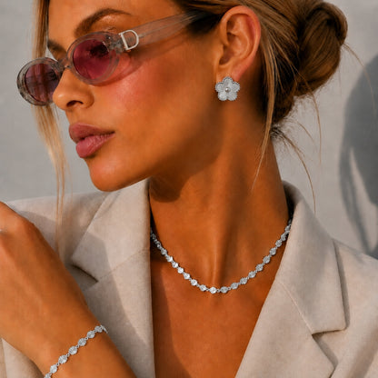 Evelia Bloom Studs - Sølv