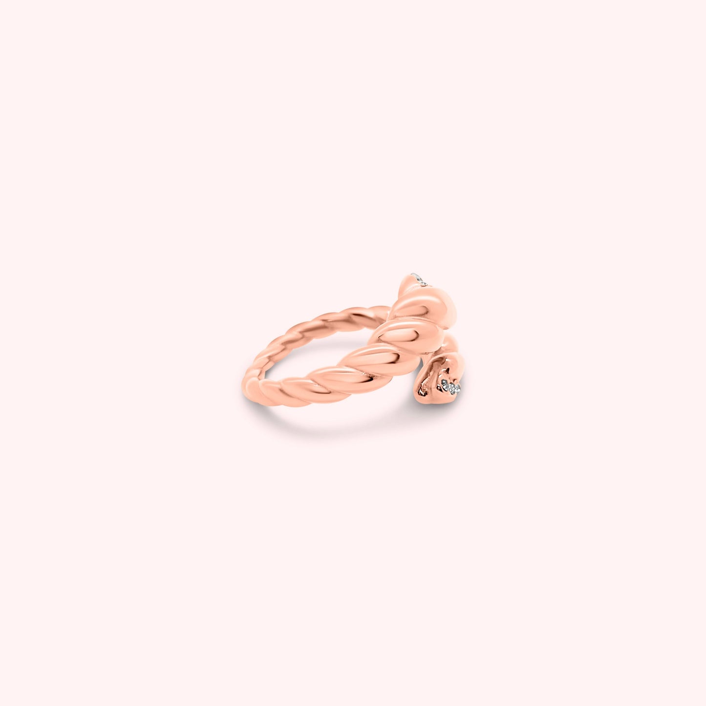 Fiona Ring - Premium 18k roseguld rustfrit stål