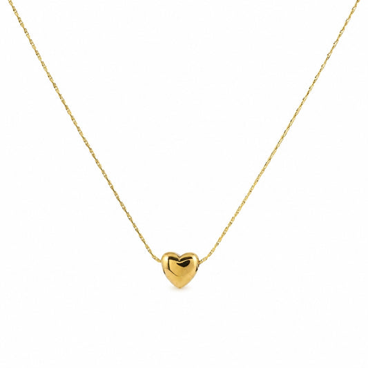 Hjerte Halskæde Petit - Guld