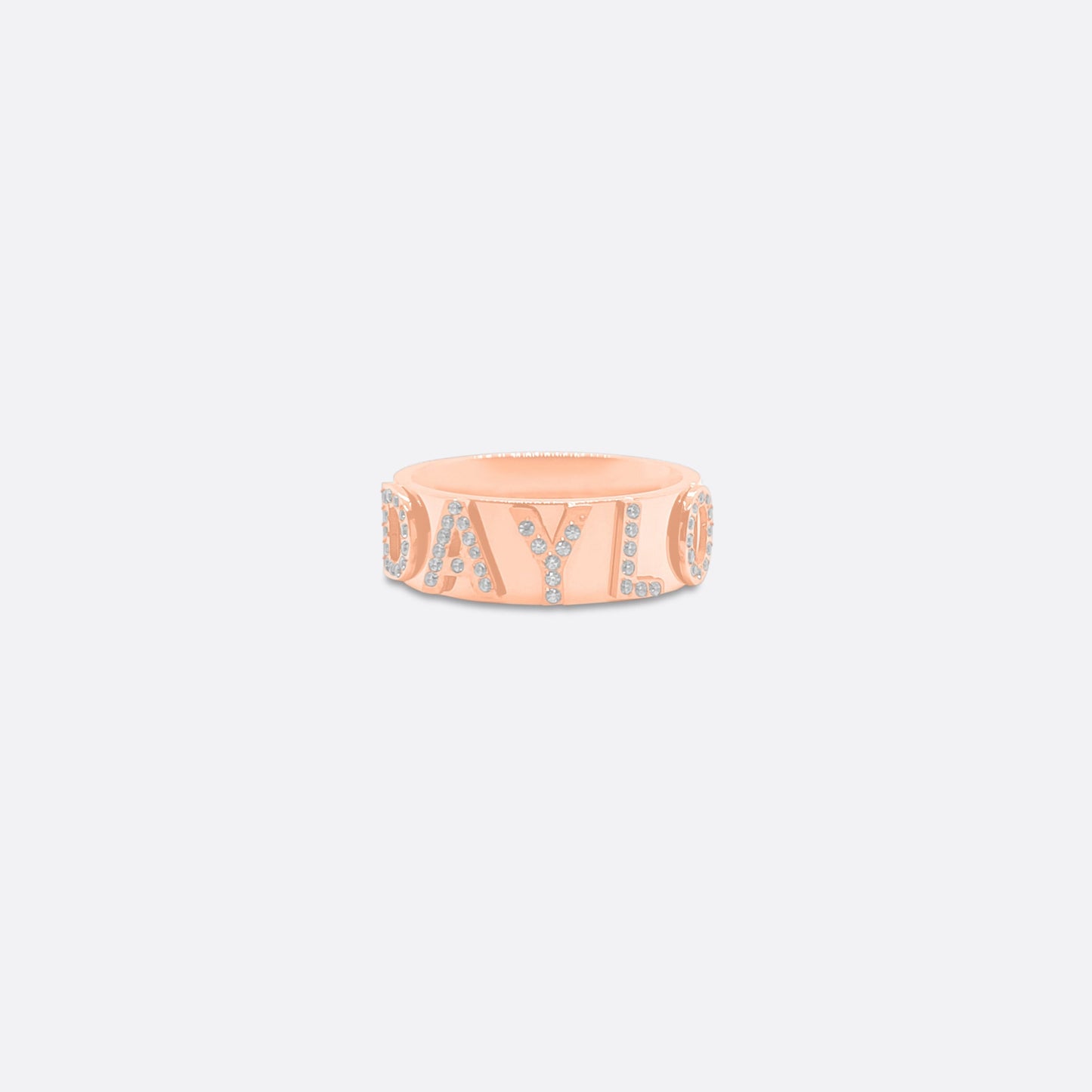 DAYLO Iconic Ring Diamonds - Premium 18k roseguld rustfrit stål