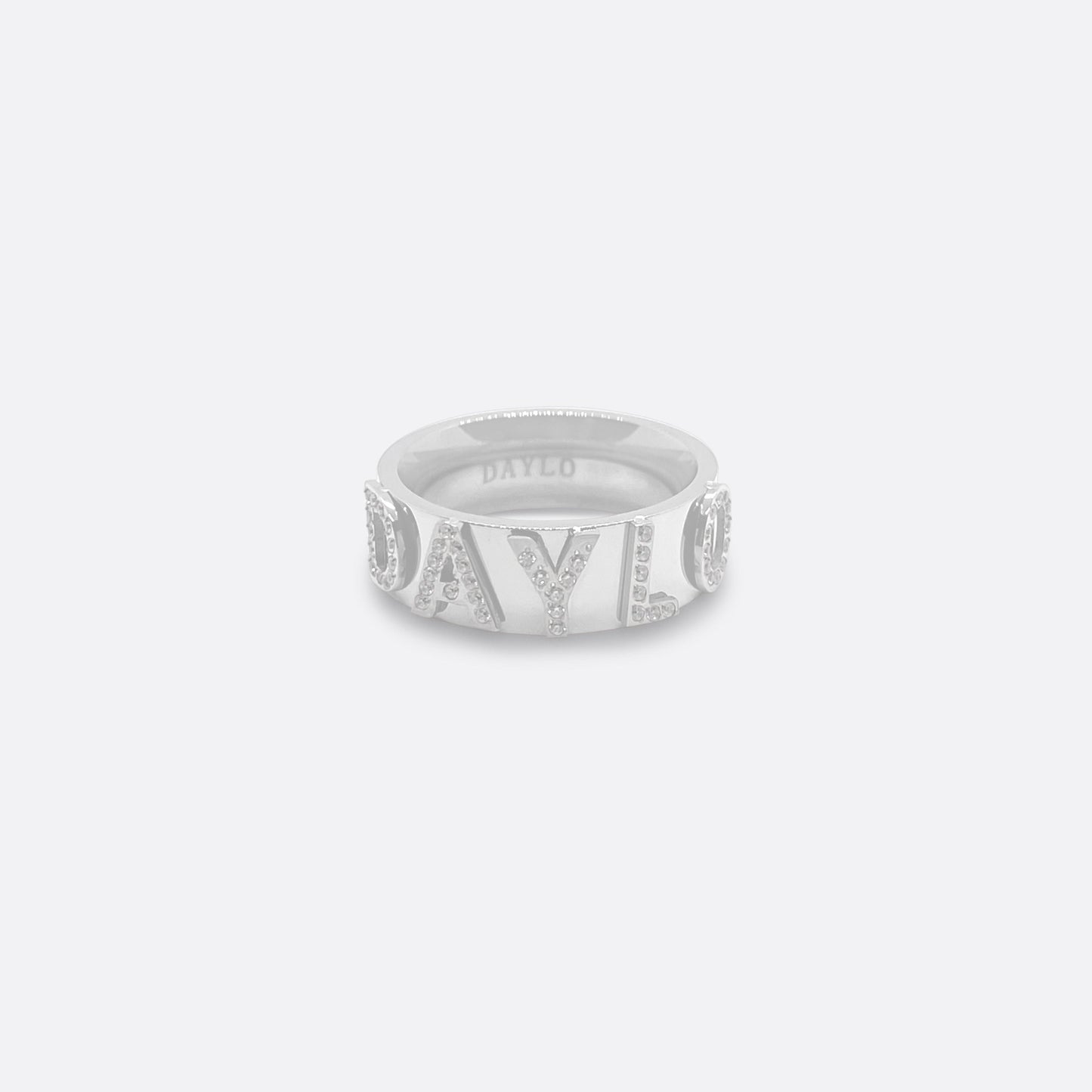 DAYLO Iconic Ring Diamonds - Premium sølv rustfrit stål