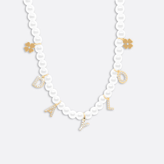 DAYLO Pearl Necklace - Premium 18k Gold