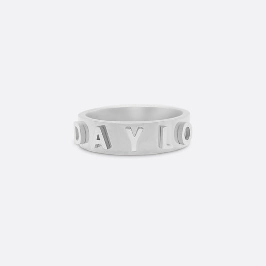 DAYLO Signature Ring - Premium sølv rustfrit stål