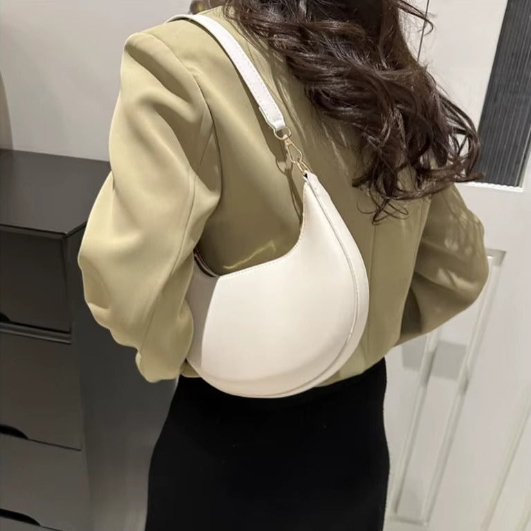 Nomi Taske - Hvid Læder