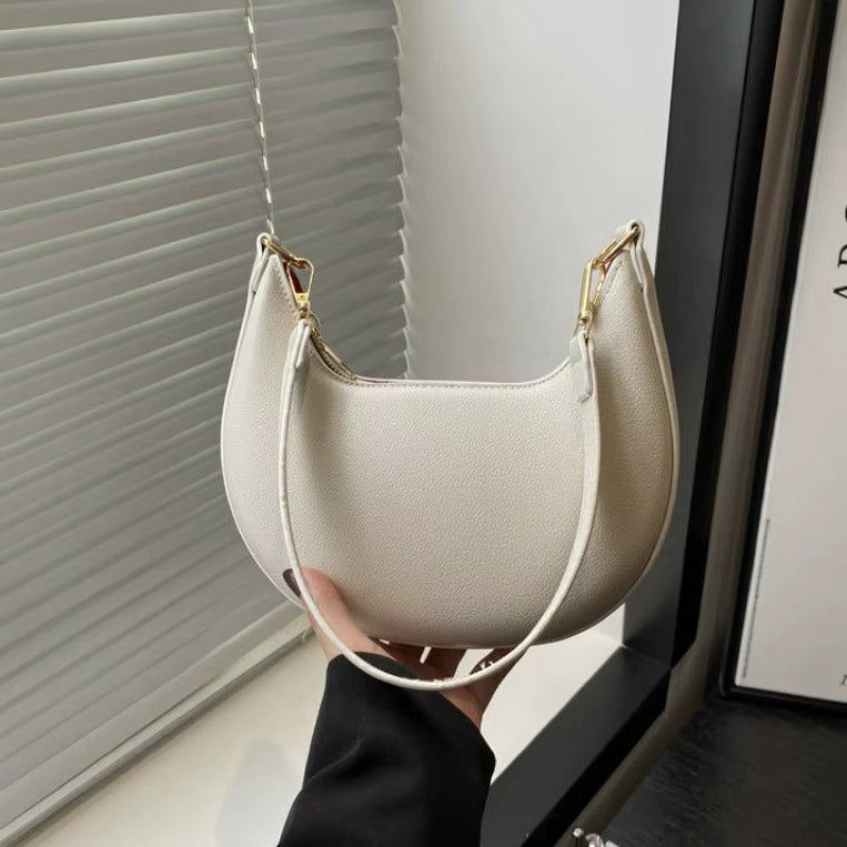 Nomi Taske - Hvid Læder