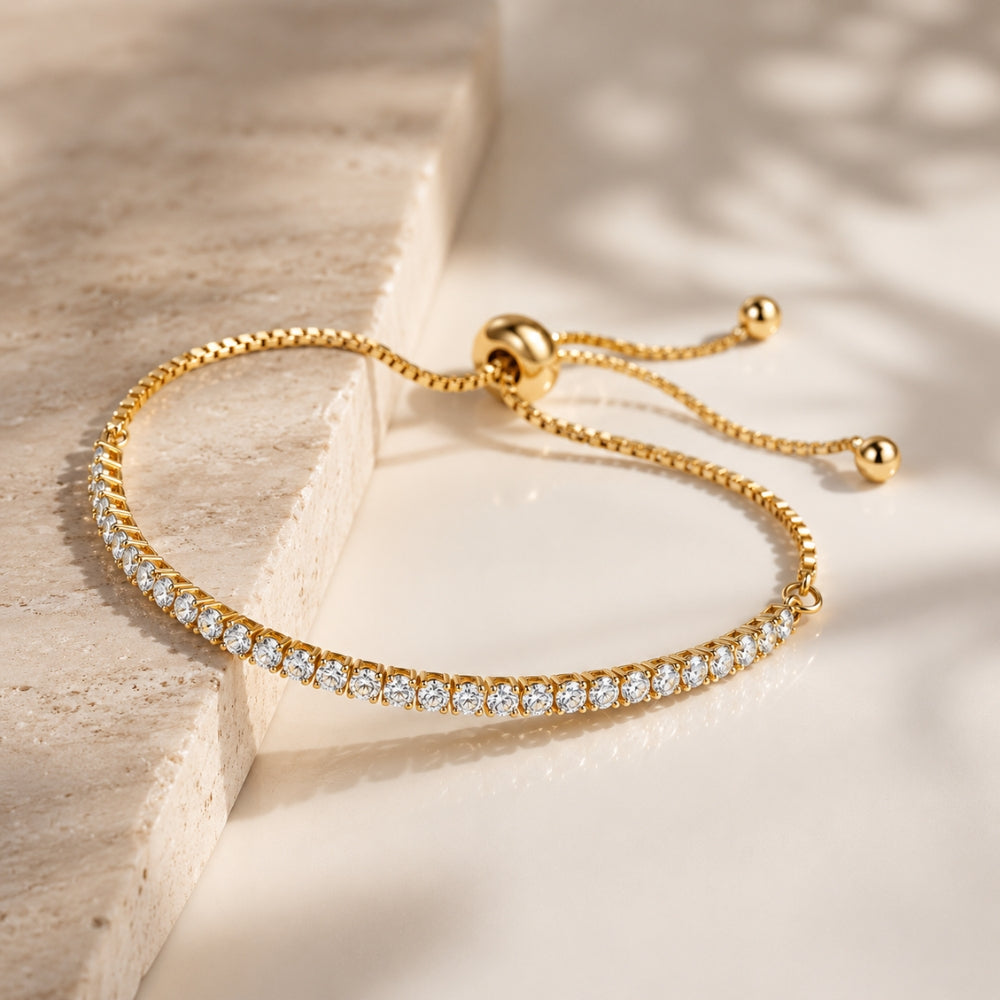 Tennis Armbånd Diamanter - Guld