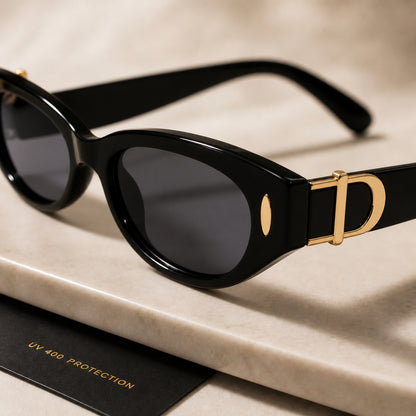 DD Solbrille - Sort Grå