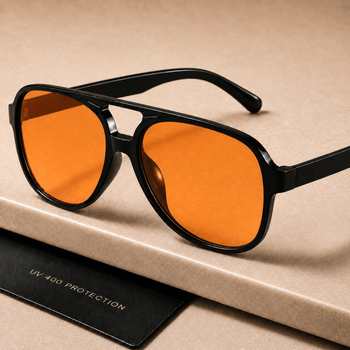 Sarena Solbrille - Sort Orange
