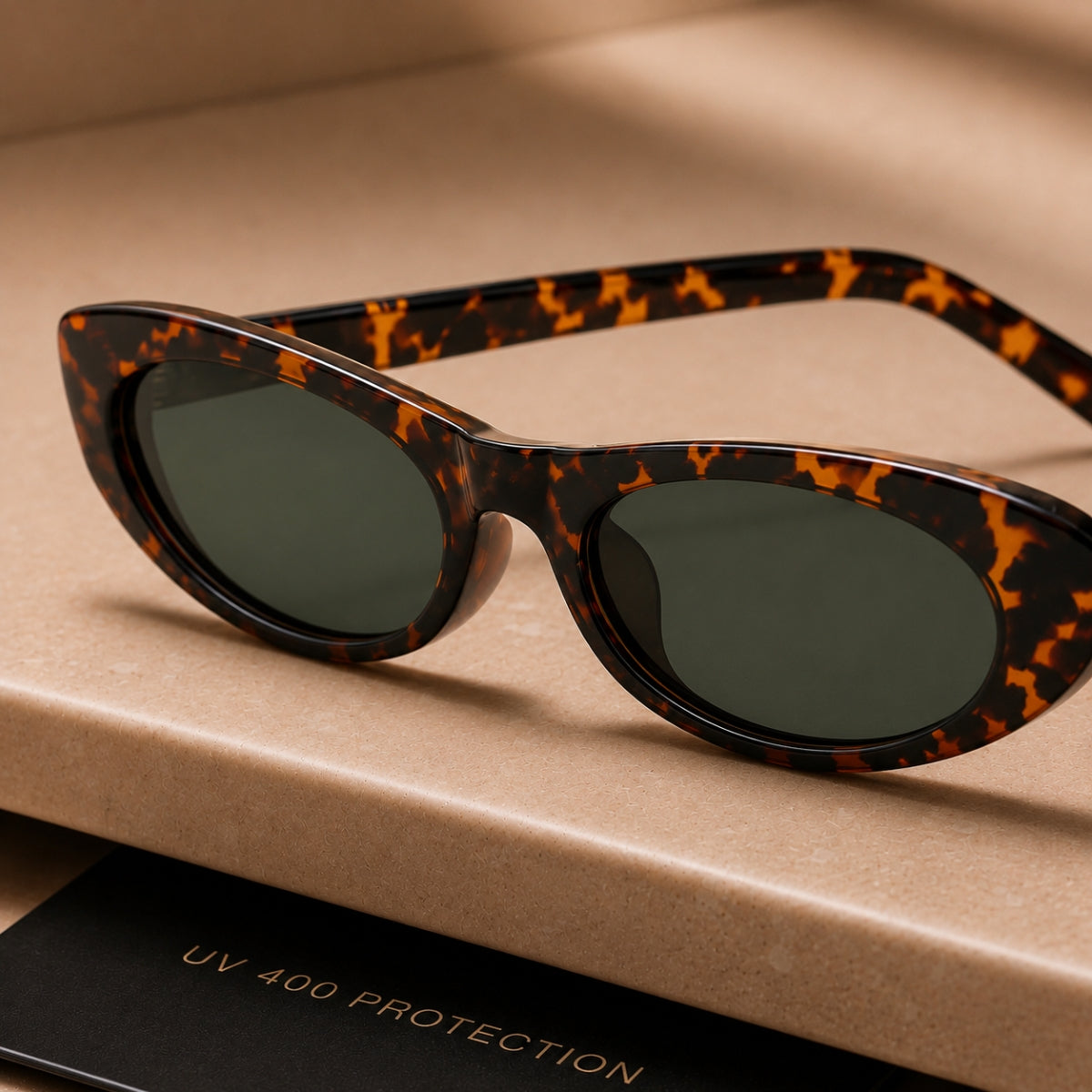 Suki Solbrille - Leopard Grøn