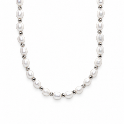 Zoey Parelketting - Zilver