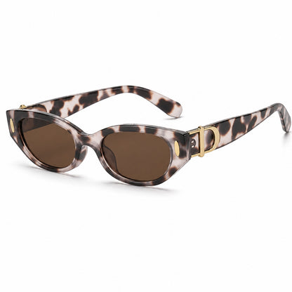 DD Solbrille - Hvid Leopard