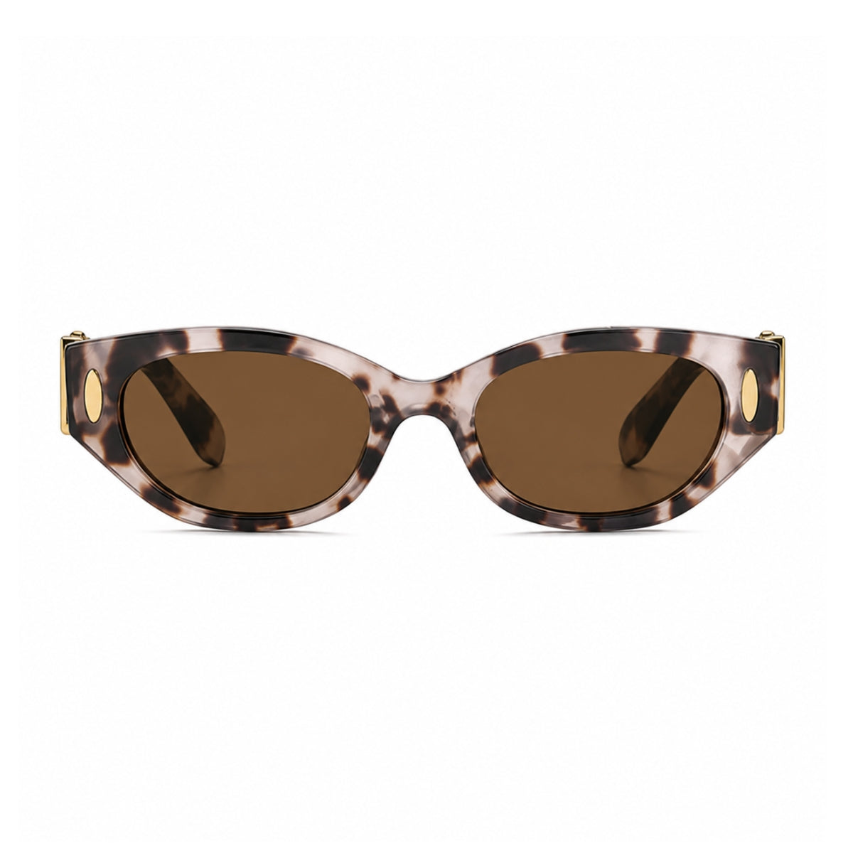 DD Solbrille - Hvid Leopard