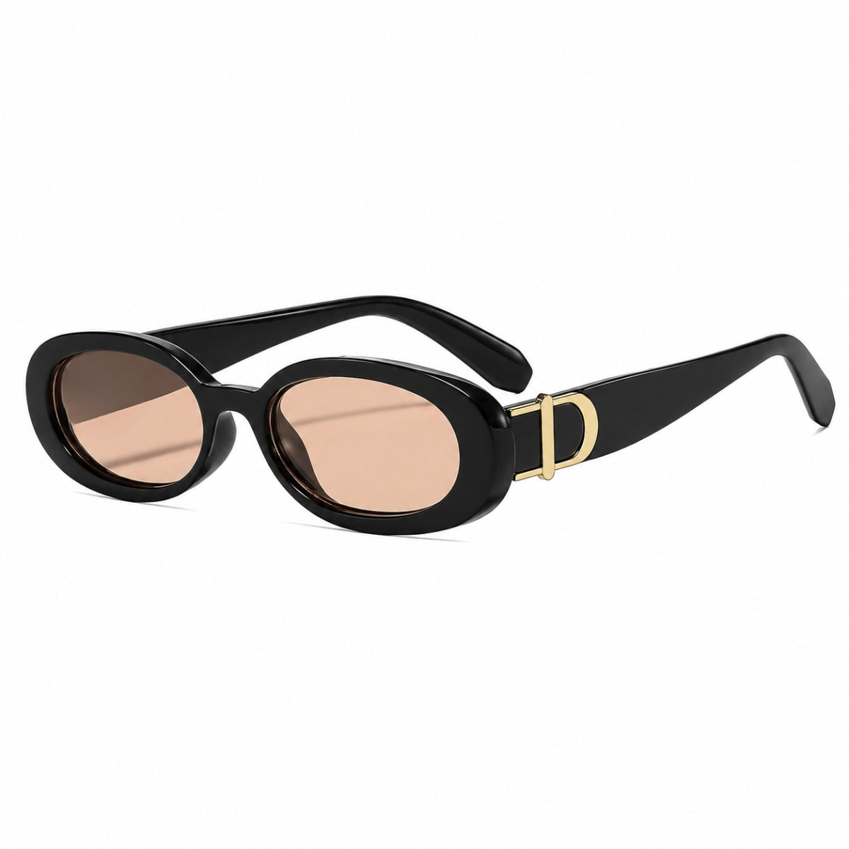DD Solbrille Oval - Sort Sand