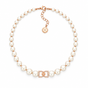 DD Choker Diamanter - Roséguld