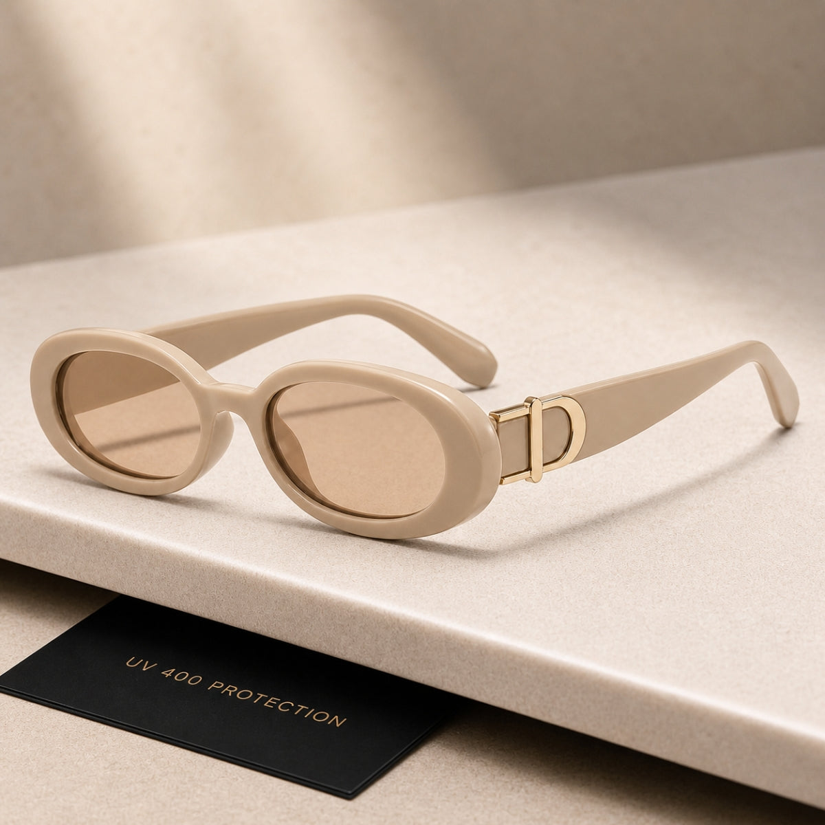 DD Solbrille Oval - Sand