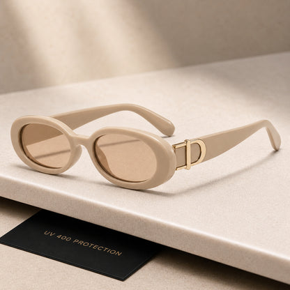 DD Solbrille Oval - Sand