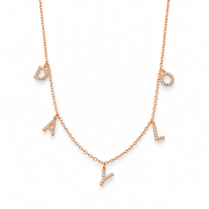 Diamant Halskette - Roségold