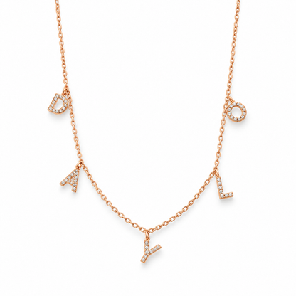 Diamant Halskette - Roségold
