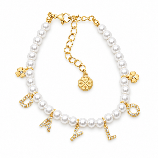 Parel Armband - Goud