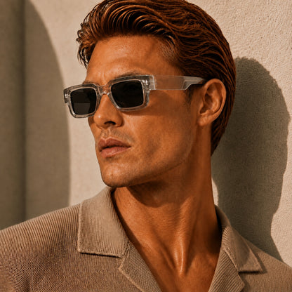 Auron Solbrille - Transparant Sort