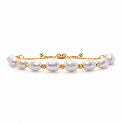 Zoey Perlenarmband - Gold