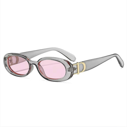 DD Solbrille Oval - Grå Pink