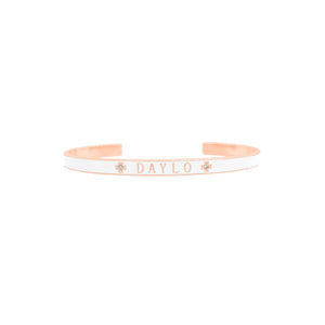 DAYLO Armbånd - Rosaguld / Hvid