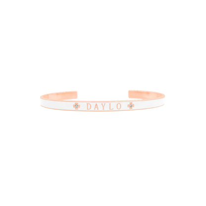 DAYLO Armbånd - Rosaguld / Hvid