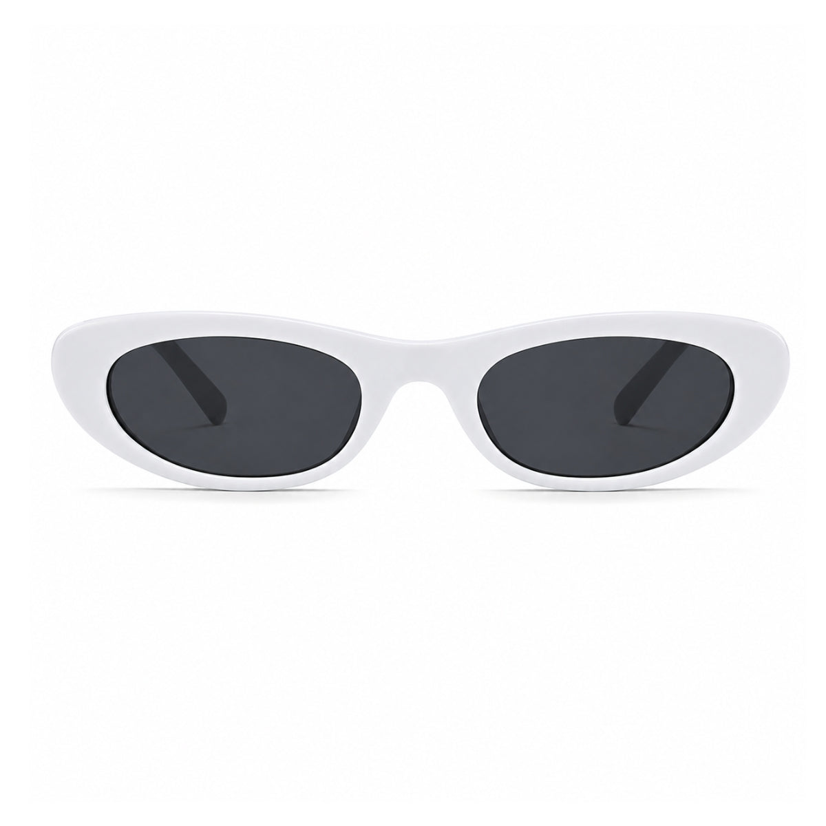 Suki Solbrille - Hvid Sort