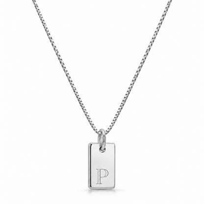 Flad Halskæde - Sølv