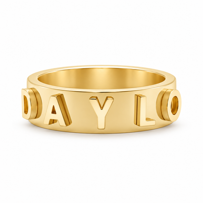 Signatur Ring - Guld